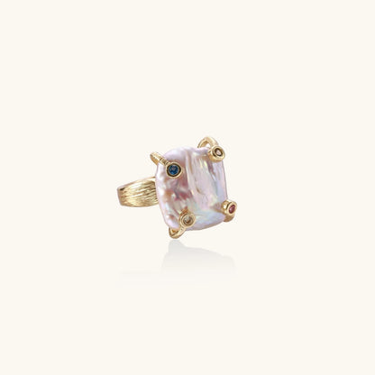 Baroque Pearl Statement Ring
