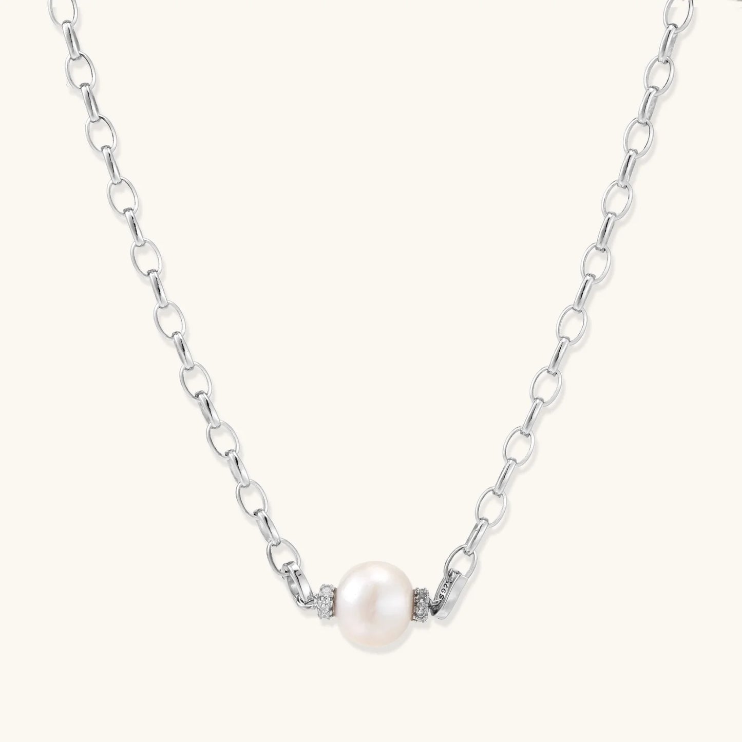 Luna Pearl Chain Necklace