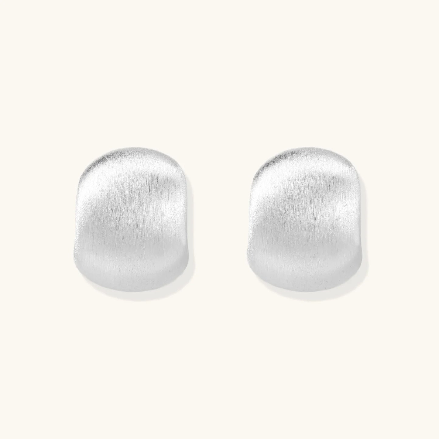 Brushed Silver Studs