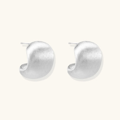 Brushed Silver Studs