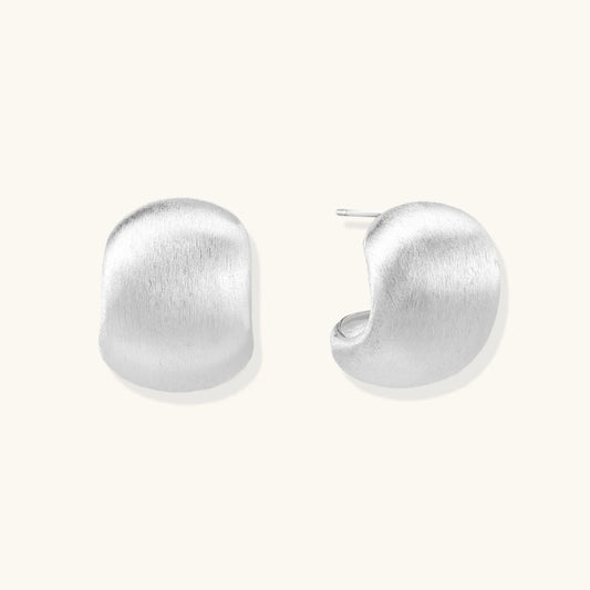 Brushed Silver Studs