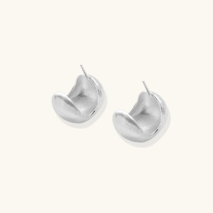 Brushed Silver Studs